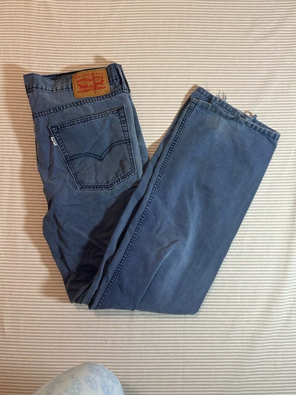 Levi's 514 Straight Fit Blue Jeans Size 36x32